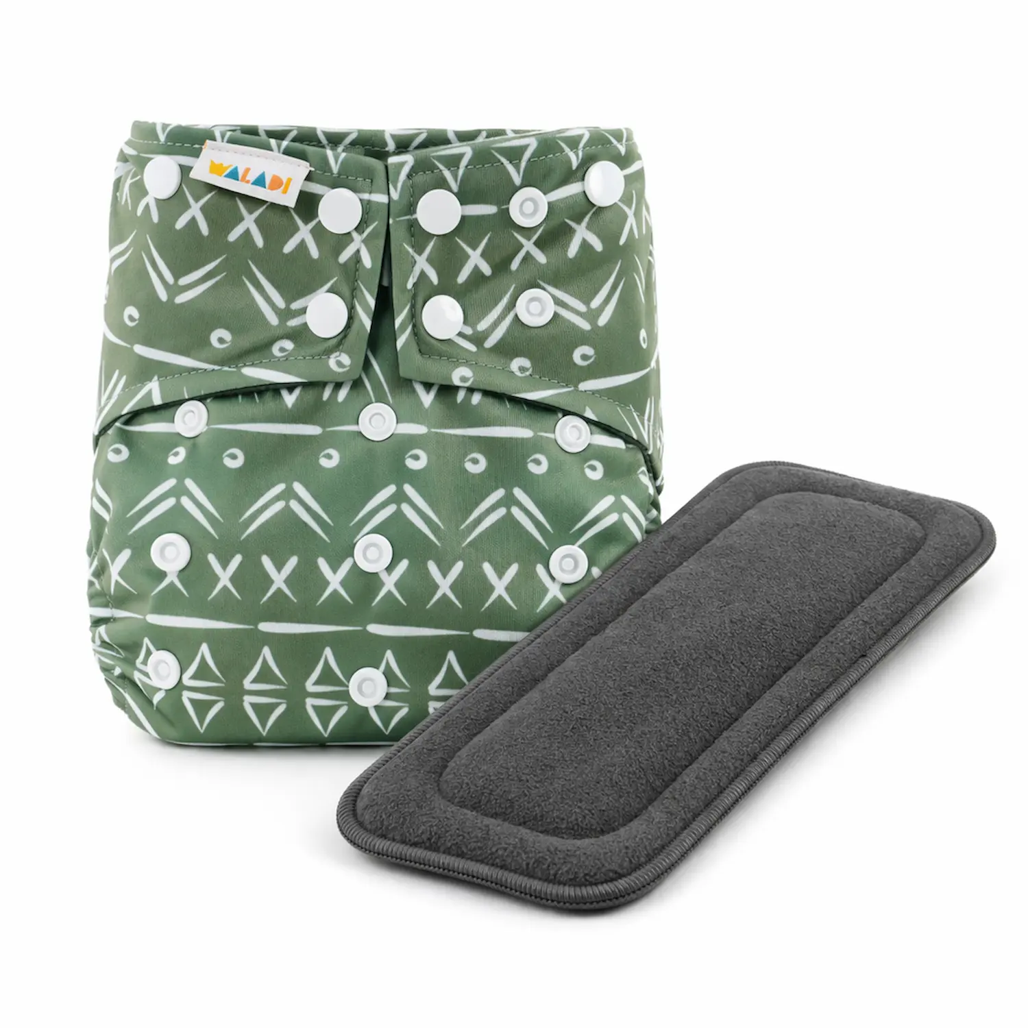 Waladi Olive Grove everyday cloth nappy set with insert
