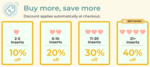 Insert quantity discounts