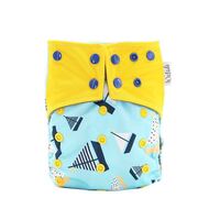 Boats Design Bamboo Charcoal Cloth Nappy