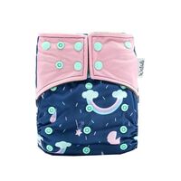 Unicorn Design Bamboo Charcoal Cloth Nappy