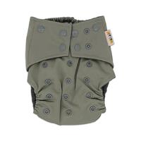 Plain Grey Bamboo Charcoal Cloth Nappy