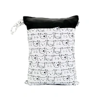 Waterproof Double Zip Wet Bag Cute Cats 30x40cm