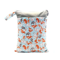 Waterproof Double Zip Wet Bag Fox 30x40cm