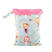 Waterproof Double Zip Wet Bag Mermaid 30x40cm - Medium