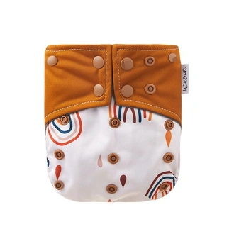 Rainbow & Rain Bamboo Charcoal Cloth Nappy