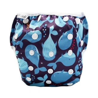 Reusable Swim Nappy Pant - Whales