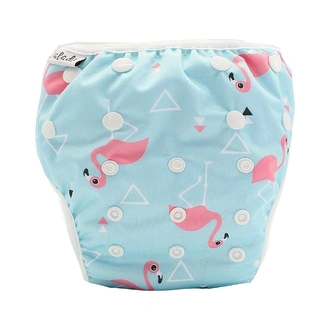 Reusable Swim Nappy - Flamingo