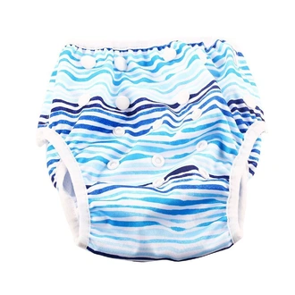 Reusable Swim Nappy - Blue Waves