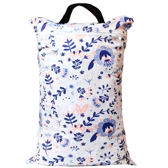 Waterproof Double Zip Large Wet Bag Floral Design 40x70cm