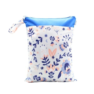 Waterproof Double Zip Wet Bag Floral 30x40cm