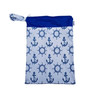 Waterproof Double Zip Wet Bag Anchors 30x40cm - Medium