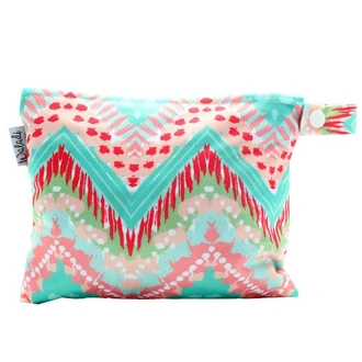 Small Waterproof Wet Bag with Zip 19 x 16cm - Bohemian Design